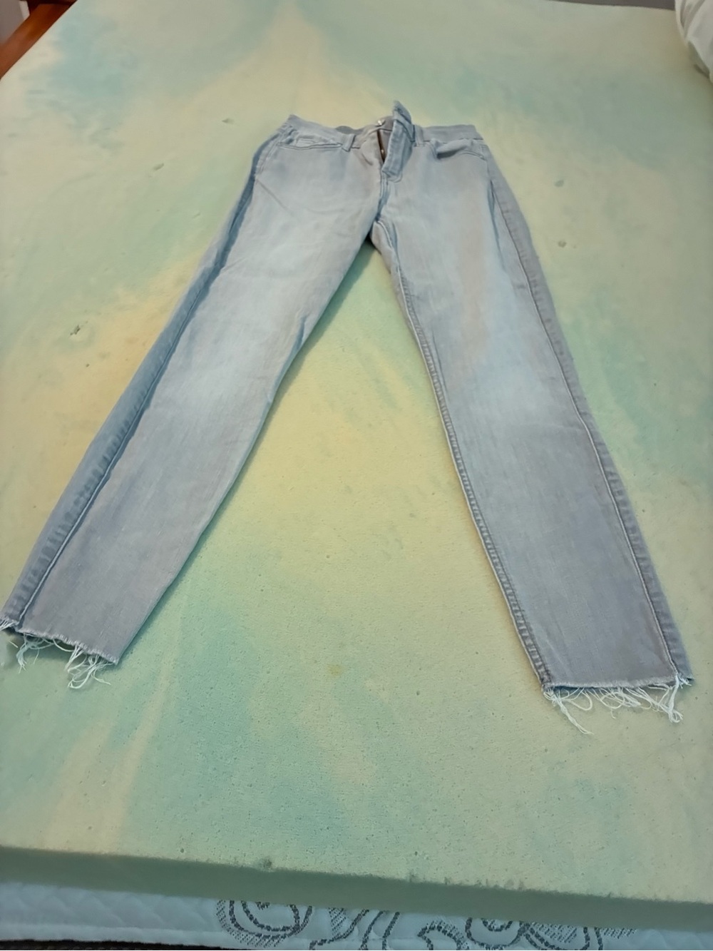 7 For All Mankind Light Blue Straight Leg Jeans Size 26